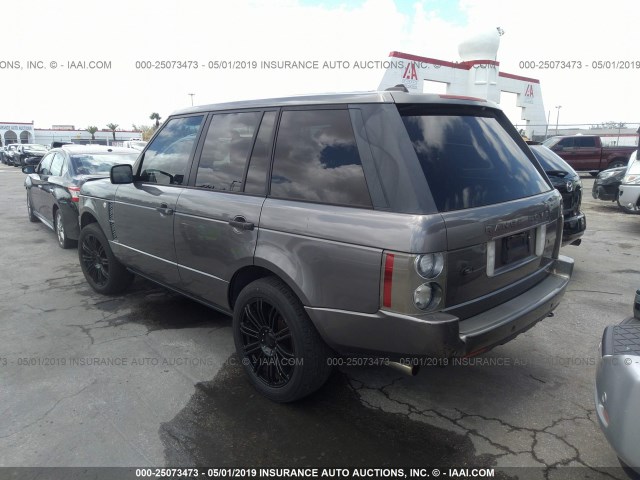 SALMF134X8A271523 - 2008 LAND ROVER RANGE ROVER SUPERCHARGED GRAY photo 3