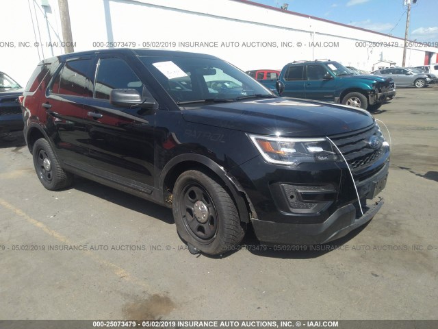 1FM5K8AR7GGD05293 - 2016 FORD EXPLORER POLICE INTERCEPTOR BLACK photo 1