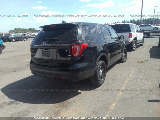 1FM5K8AR7GGD05293 - 2016 FORD EXPLORER POLICE INTERCEPTOR BLACK photo 4