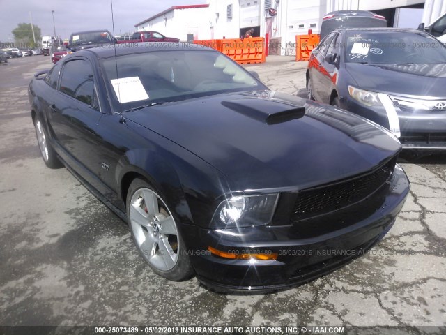 1ZVHT82H275305182 - 2007 FORD MUSTANG GT BLACK photo 1