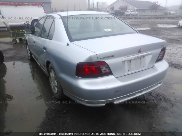 4A3AA36G91E153646 - 2001 MITSUBISHI GALANT DE SILVER photo 3