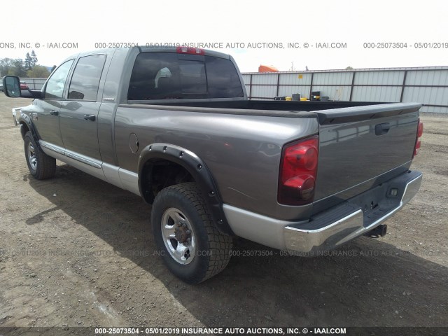 3D7MX39A87G781596 - 2007 DODGE RAM 3500 GRAY photo 3