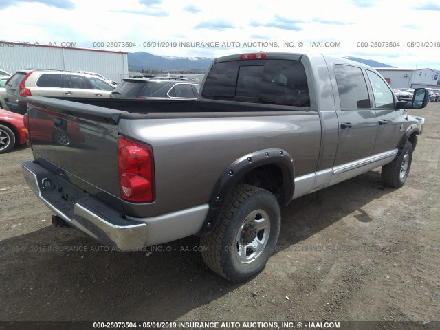 3D7MX39A87G781596 - 2007 DODGE RAM 3500 GRAY photo 4