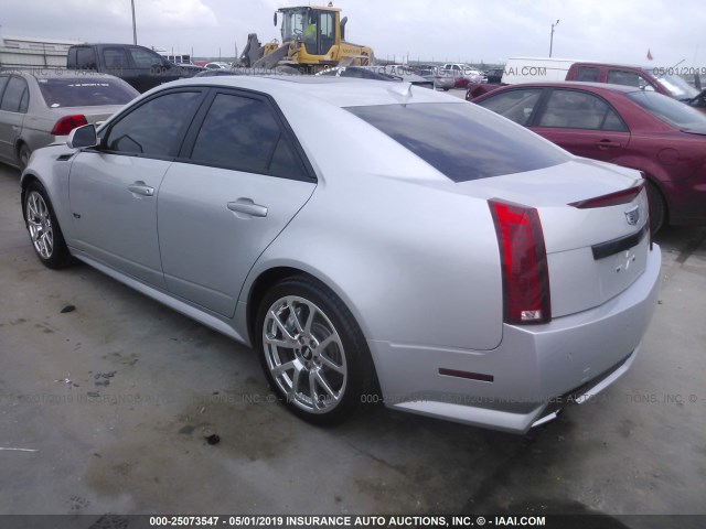 1G6DV5EP3B0166167 - 2011 CADILLAC CTS-V SILVER photo 3