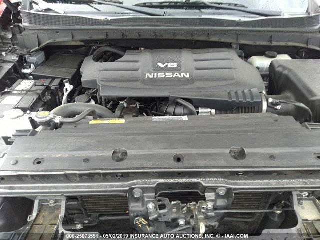 1N6AA1R79HN532432 - 2017 NISSAN TITAN S/SV GRAY photo 10