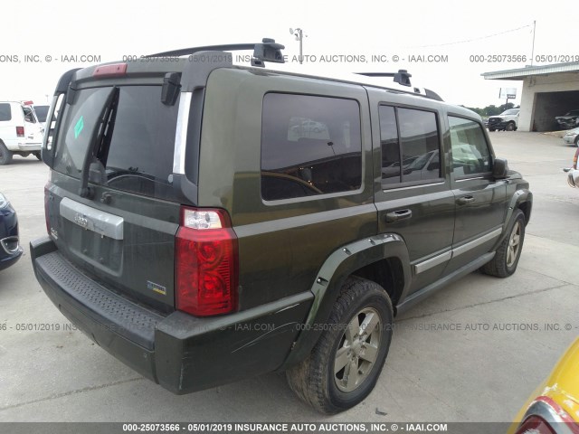1J8HG58PX7C632065 - 2007 JEEP COMMANDER LIMITED GREEN photo 4