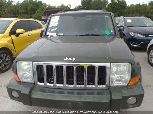 1J8HG58PX7C632065 - 2007 JEEP COMMANDER LIMITED GREEN photo 6