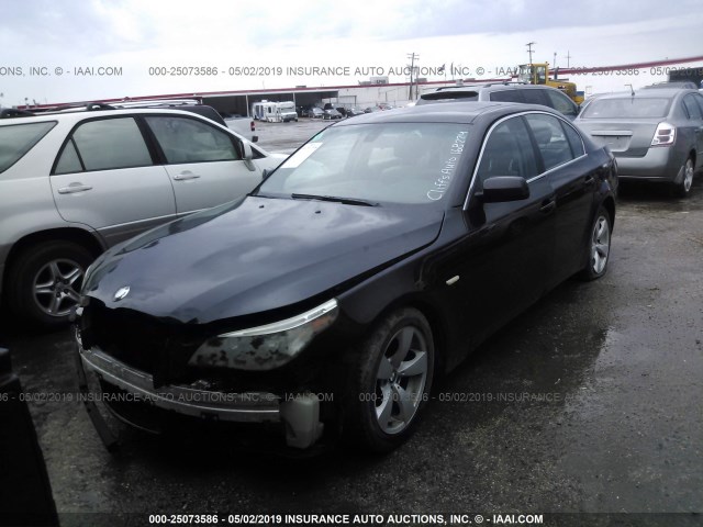 WBANA53545B168224 - 2005 BMW 525 I BLACK photo 2