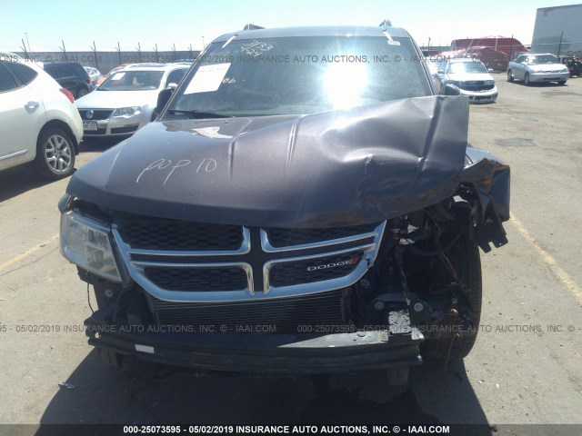 3C4PDDBG2ET250872 - 2014 DODGE JOURNEY SXT GRAY photo 6