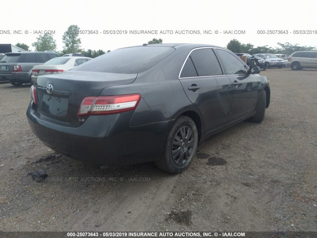 4T1BF3EKXBU768322 - 2011 TOYOTA CAMRY SE/LE/XLE GRAY photo 4