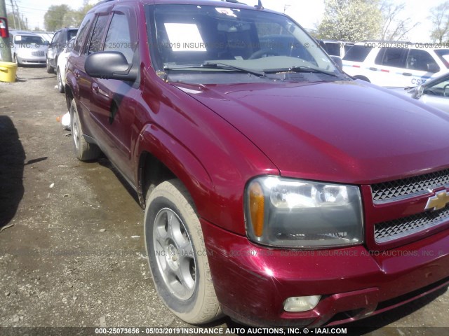 1GNDS13S972199263 - 2007 CHEVROLET TRAILBLAZER LS/LT RED photo 1