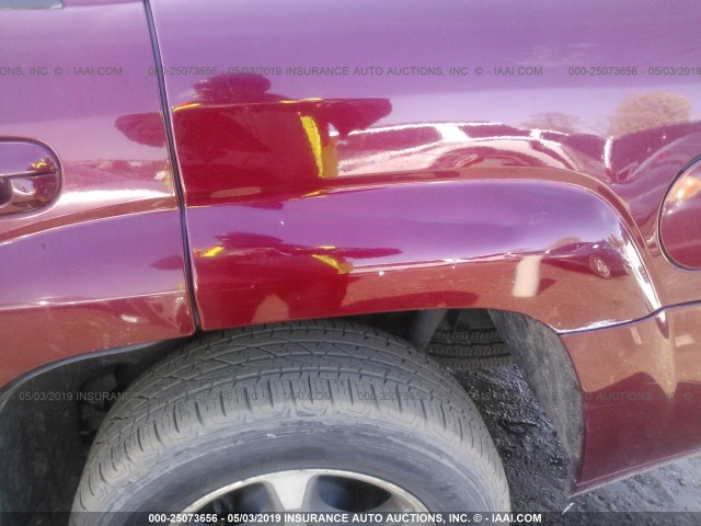 1GNDS13S972199263 - 2007 CHEVROLET TRAILBLAZER LS/LT RED photo 6