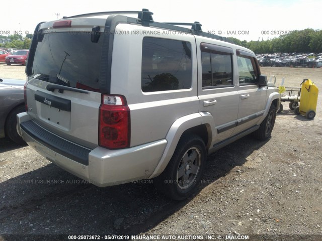 1J8HG48K87C510366 - 2007 JEEP COMMANDER GOLD photo 4
