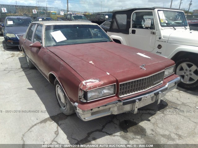 1G1BU51HXHX156878 - 1987 CHEVROLET CAPRICE CLASSIC BROUGHAM RED photo 1