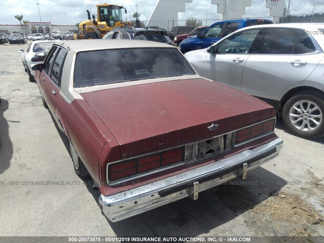 1G1BU51HXHX156878 - 1987 CHEVROLET CAPRICE CLASSIC BROUGHAM RED photo 3