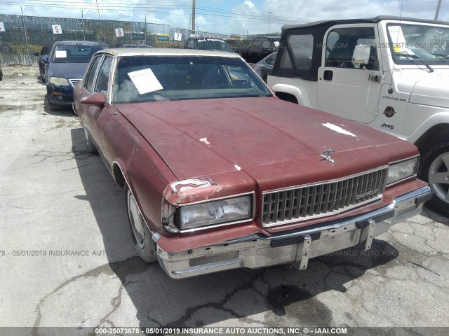 1G1BU51HXHX156878 - 1987 CHEVROLET CAPRICE CLASSIC BROUGHAM RED photo 6