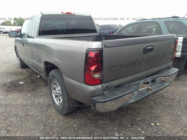 1GCEC19X56Z145929 - 2006 CHEVROLET SILVERADO GRAY photo 3