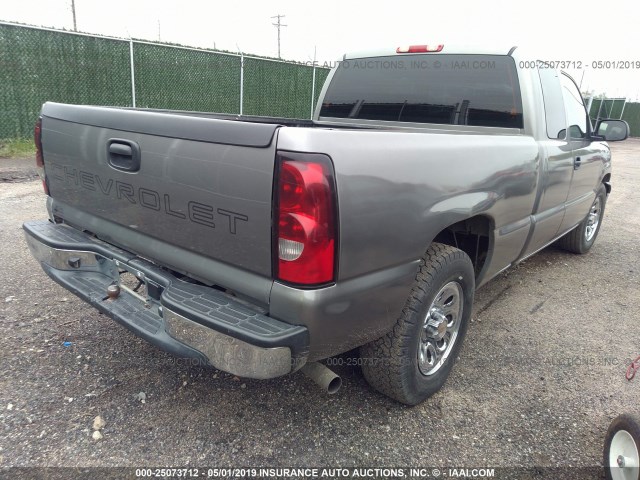 1GCEC19X56Z145929 - 2006 CHEVROLET SILVERADO GRAY photo 4