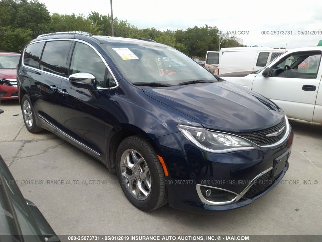 2C4RC1GG7JR314257 - 2018 CHRYSLER PACIFICA LIMITED BLUE photo 1