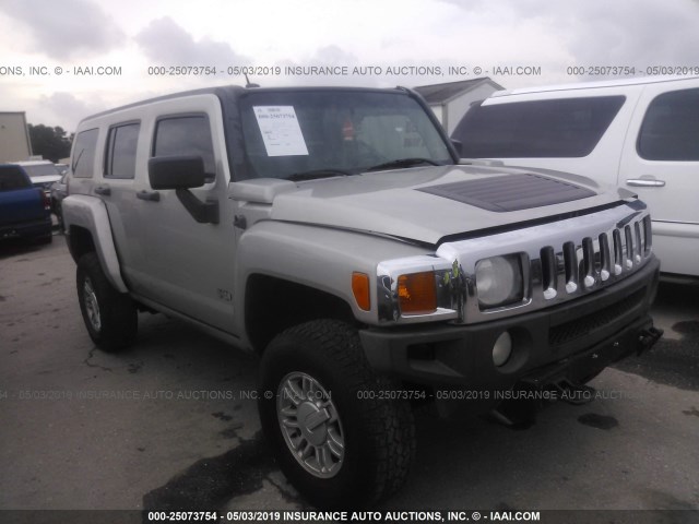 5GTEN13E788191958 - 2008 HUMMER H3 TAN photo 1