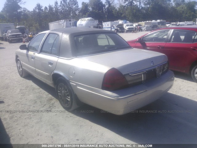 2MEFM74V77X639046 - 2007 MERCURY GRAND MARQUIS GS GRAY photo 3