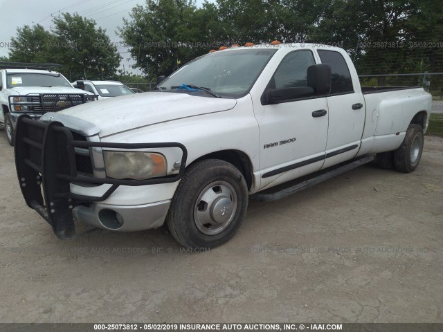 3D7MR48C95G786693 - 2005 DODGE RAM 3500 ST/SLT WHITE photo 2