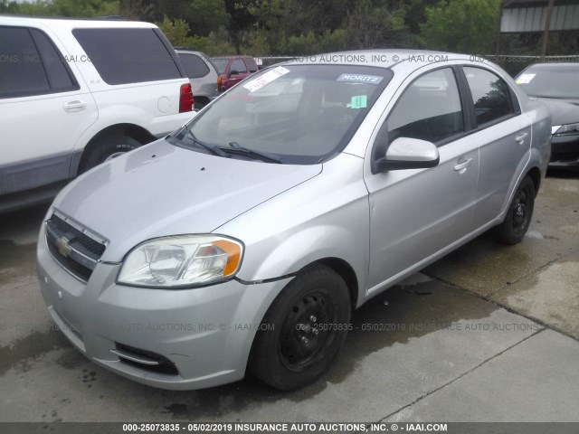 KL1TD5DE0BB143632 - 2011 CHEVROLET AVEO LS/LT Күміс фото 2