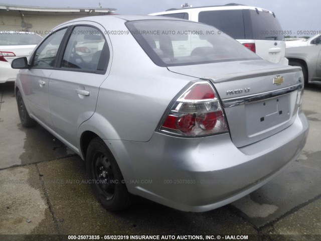 KL1TD5DE0BB143632 - 2011 CHEVROLET AVEO LS/LT Күміс фото 3
