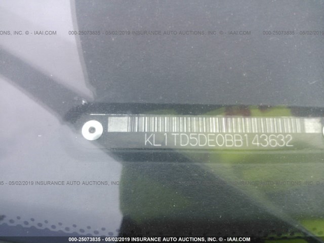 KL1TD5DE0BB143632 - 2011 CHEVROLET AVEO LS/LT Күміс фото 9