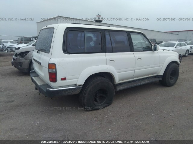 JT3FJ80W5M0028722 - 1991 TOYOTA LAND CRUISER FJ80 WHITE photo 4