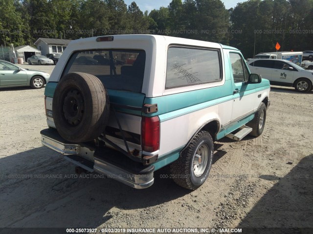 1FMEU15N5RLA02371 - 1994 FORD BRONCO U100 GREEN photo 4