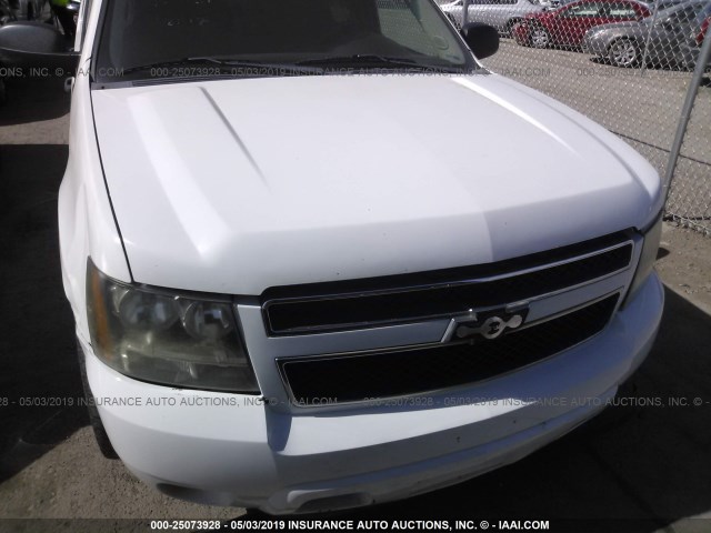 1GNFK13079R206485 - 2009 CHEVROLET TAHOE K1500 LS WHITE photo 6