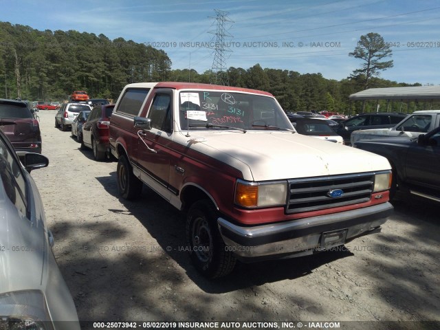 1FMEU15N7LLB13544 - 1990 FORD BRONCO U100 RED photo 1