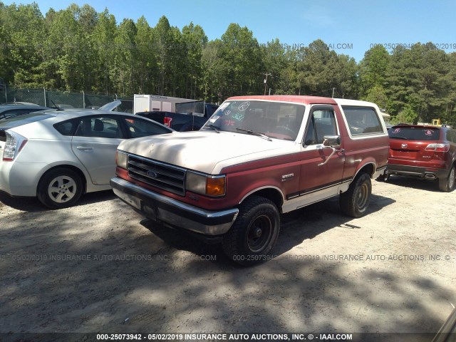 1FMEU15N7LLB13544 - 1990 FORD BRONCO U100 RED photo 4