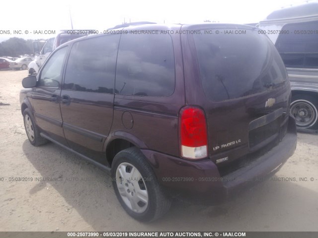 1GNDU23W57D178000 - 2007 CHEVROLET UPLANDER LS BURGUNDY photo 3