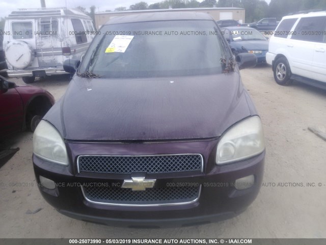 1GNDU23W57D178000 - 2007 CHEVROLET UPLANDER LS BURGUNDY photo 6