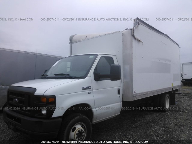 1FDWE3FLXCDA71780 - 2012 FORD ECONOLINE E350 SUPER DUTY CTWAY VAN WHITE photo 2