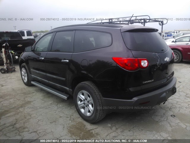 1GNER13D99S176327 - 2009 CHEVROLET TRAVERSE LS PURPLE photo 3