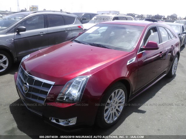1G6DK8EG0A0117940 - 2010 CADILLAC CTS PERFORMANCE COLLECTION RED photo 2
