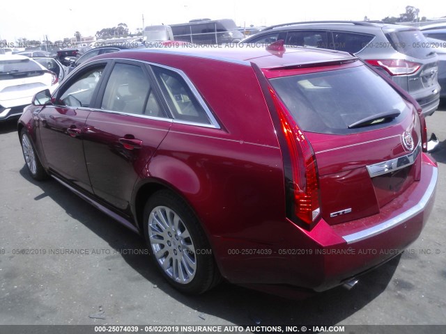 1G6DK8EG0A0117940 - 2010 CADILLAC CTS PERFORMANCE COLLECTION RED photo 3