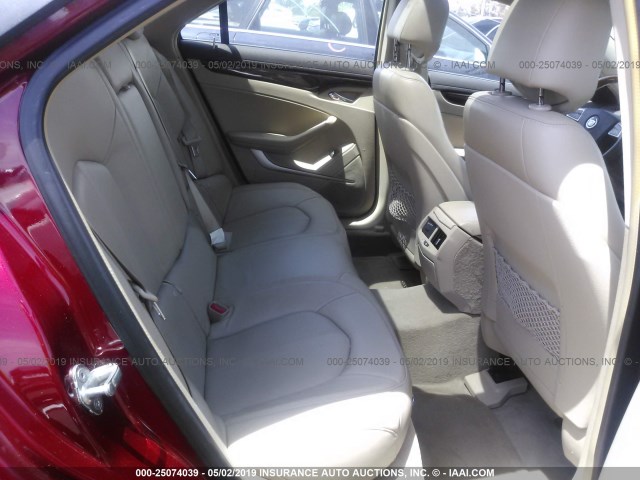 1G6DK8EG0A0117940 - 2010 CADILLAC CTS PERFORMANCE COLLECTION Красный фото 8