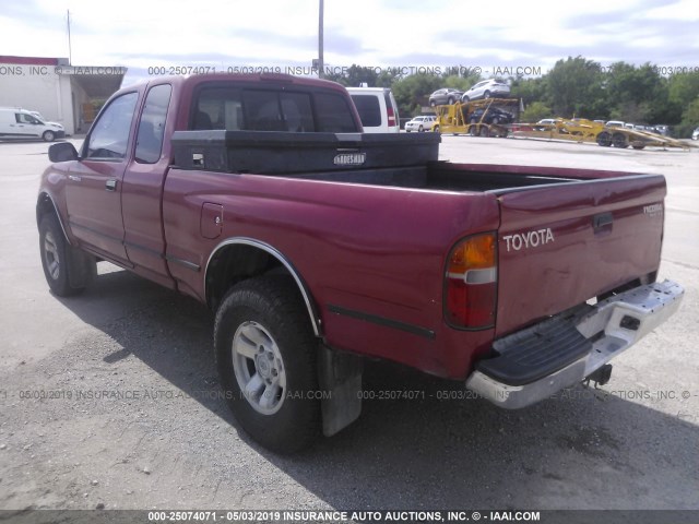 4TASM92N0XZ505600 - 1999 TOYOTA TACOMA XTRACAB PRERUNNER წითელი ფოტო 3