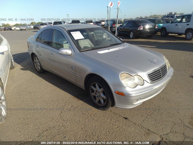 WDBRF61J74F551768 - 2004 MERCEDES-BENZ C 240 SILVER photo 1