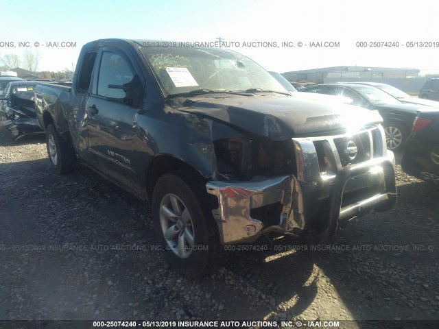 1N6BA0CC3CN311065 - 2012 NISSAN TITAN S/SV/PRO-4X GRAY photo 1