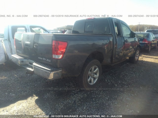 1N6BA0CC3CN311065 - 2012 NISSAN TITAN S/SV/PRO-4X GRAY photo 4