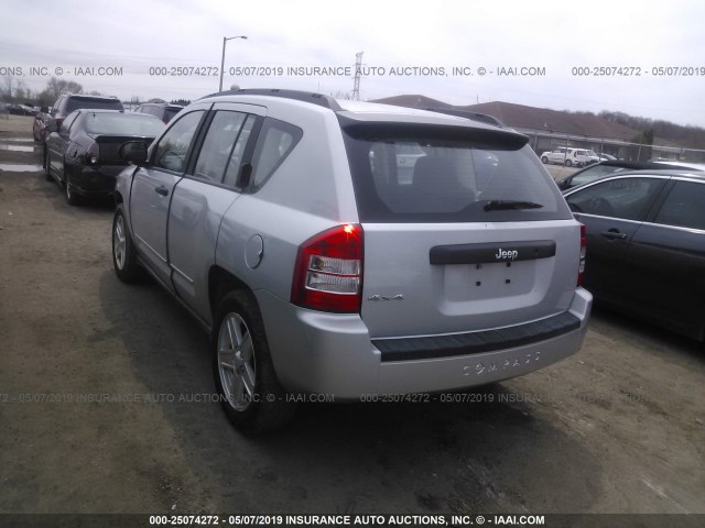 1J4FF47B99D234015 - 2009 JEEP COMPASS SPORT SILVER photo 3