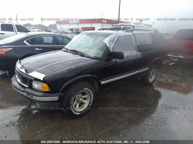 1GKCS13W0V2515142 - 1997 GMC JIMMY BLACK photo 2