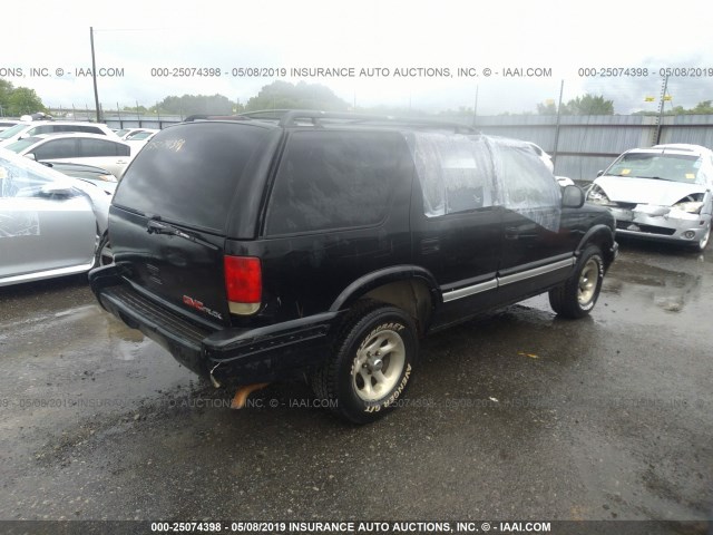 1GKCS13W0V2515142 - 1997 GMC JIMMY BLACK photo 4