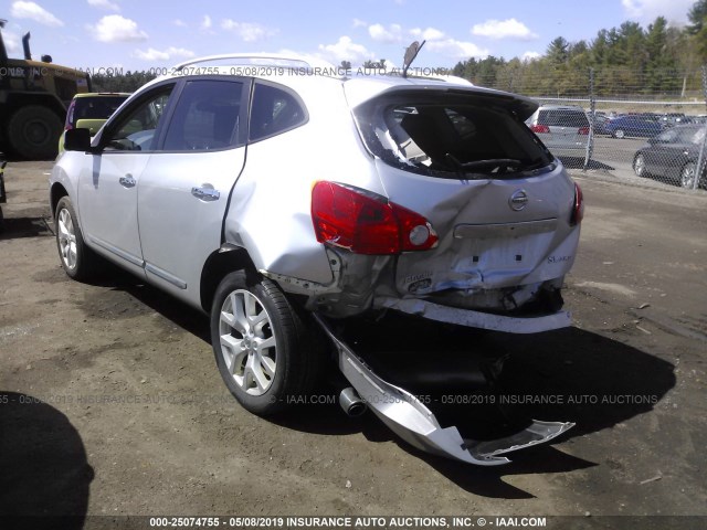 JN8AS5MV5CW364969 - 2012 NISSAN ROGUE S/SV SILVER photo 3