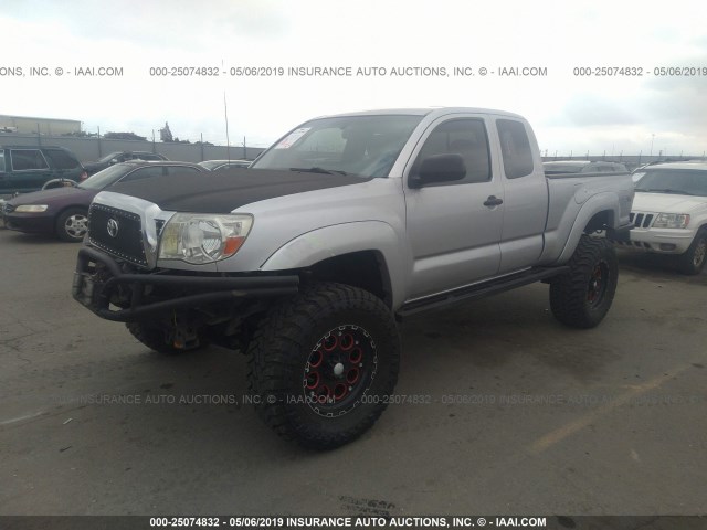 5TEUU42N45Z121689 - 2005 TOYOTA TACOMA ACCESS CAB ვერცხლისფერი ფოტო 2